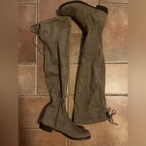 Unisa Over the Knee Tan Boots